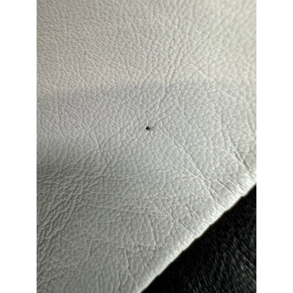 Trouvé $298 100% Leather Black And White Lined Zippered Jacket Size: Medium - Picture 4 of 6